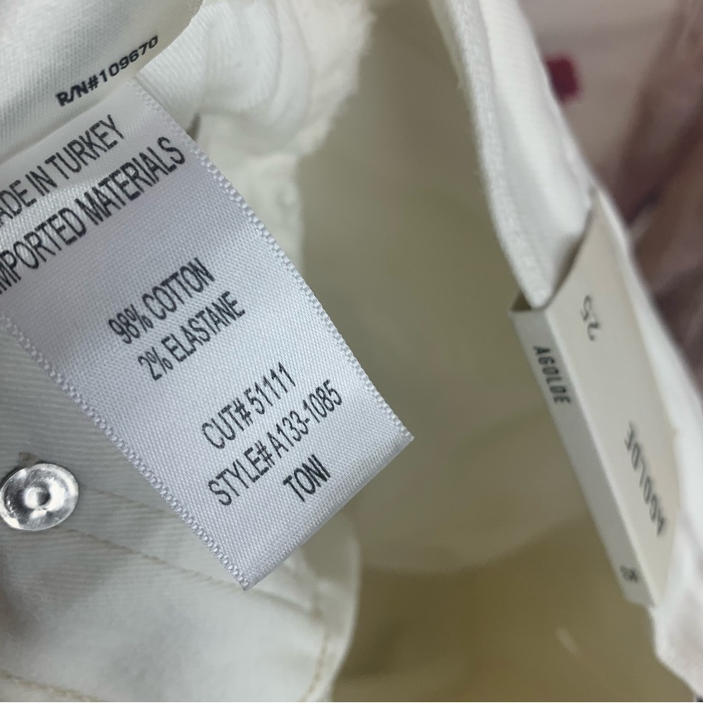 NEW AGOLDE Toni Med Rise Straight Jeans in Radiate - Picture 11 of 11